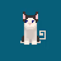 Cute cat pixel art