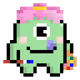 Pixel  junk Monsters (Polygon)