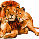 Three in the den