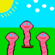 Worms with faces