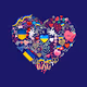 A heart filled with the love of Ukraine