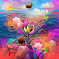 Psychedelic AI illustrations