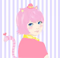 Happy nekoze girl