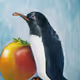 Penguins drawn by AI