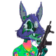 HENRY THE ZOMBIE HARE ON POLYGON