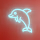 Happy Neon Dolphins