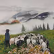 Shepherds (gouache)