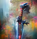 Dragon Katana Dual Swords Dagger NFT ART