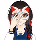 Cat Mask Girl real face