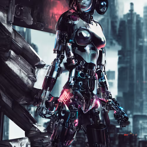 Women Cyborg AI