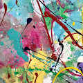 Abstraction. The Energy of Flirting. artist Lyudmila Skvortsova.