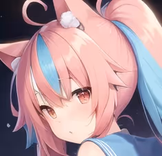 Vibrant colorful girl