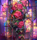 Stained glass windows in roses!