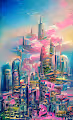 Abstract Futuristic City