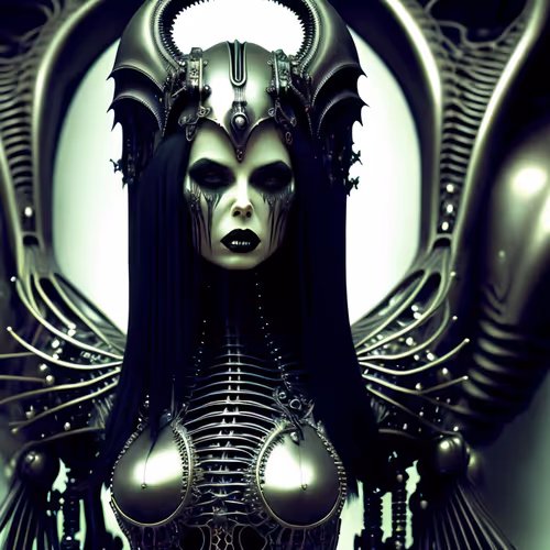 Biomechanical AI Art