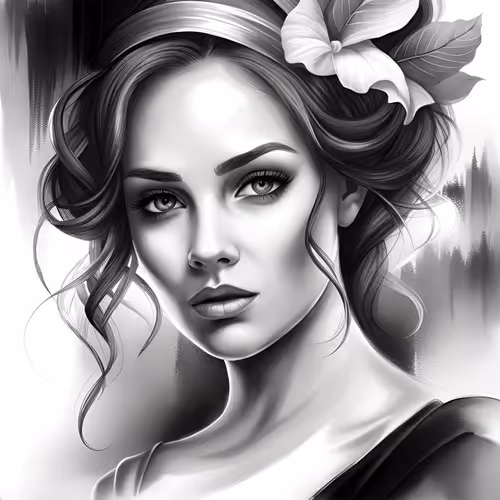 black and white touches