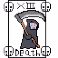 pixeled tarot