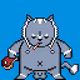 Pixel Big Fat Wolf