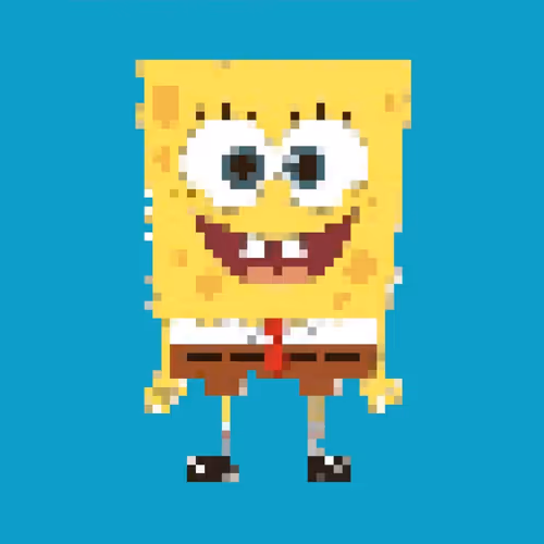 PixelBob and cube pants