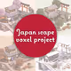 Japan scape voxel project