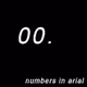 @numbers in arial
