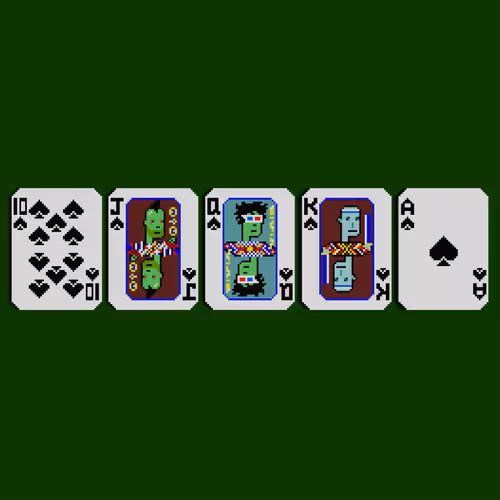 Cryptopunk Texas Hold'em Pixel Voxel Poker Cards Official