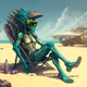Beach up aliens