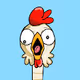 terrified chickens