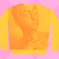Sweater with golden girl