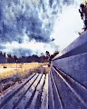 Surreal Gloomy Bench
