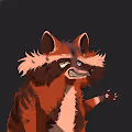 Psychedelic Raccoons