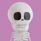 Skeleton Amulet 3D GIFT
