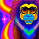 Psychedelic animals cards.