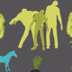 five zombies