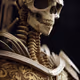 skeleton inlaid with gold