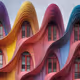 wavy colorful houses