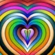 Vivid colors and colorful hearts