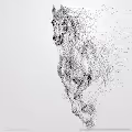 Abstract particle photo