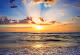Sunrise in the seaside village