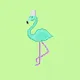 Pixeled Flamingos