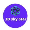 3D sky star
