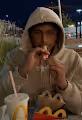Curry Muncher sippin on some McDonalds Yogurt
