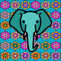 Ethnic African Elephant
