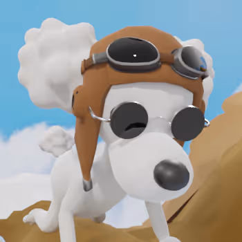 Dog Poodle Sunglasses 2.5