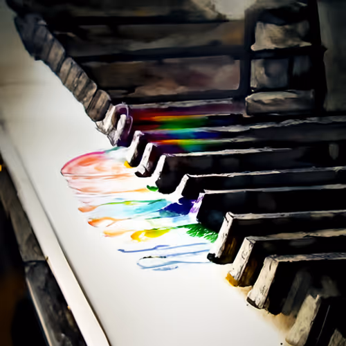 Playing the piano