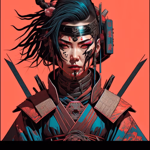 Cyberpunk samurai