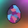 Colorful dinosaur eggs