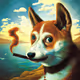 Smoking Shiba