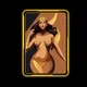 Gilded Vistas: Neon Seduction
