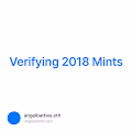 Verifying 2018 Mints